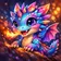 Cartoon cat avatar with vibrant colors and a playful expression, suitable for profile pictures.