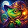 Colorful cartoon-style animal avatar with expressive eyes and a friendly smile, perfect for user profiles